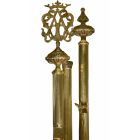 Bronze standard-bearing wand with Marian insignia