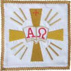 Pall embroidery Alpha and Omega | Altar Sets white