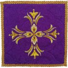 Cross embroidered pall | Catholic Altar cloths purple