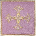 Cross embroidered pall | Catholic Altar cloths pink