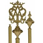 Marian bronze banner holder - Embossed rod