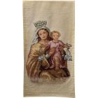 Embroidered lectern cloth of Our Lady of Mount Carmel