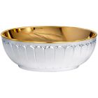 Silver paten with simple embossing