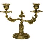 Metal candlestick with two arms