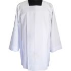 White priest roquette with pleats