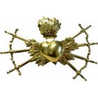 Sacred golden heart with seven daggers