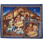 Christmas tapestry and cushion | Canvas of the Nativity of Bethlehem