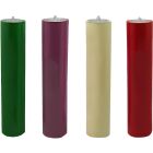 Liquid wax candles for Advent | Four colors