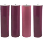 Two-colour candles for Advent wreath | 25 cm