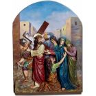 Via Crucis polychrome or imitation wood