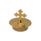 Cap with Cross | Replacement for cruets golden color color