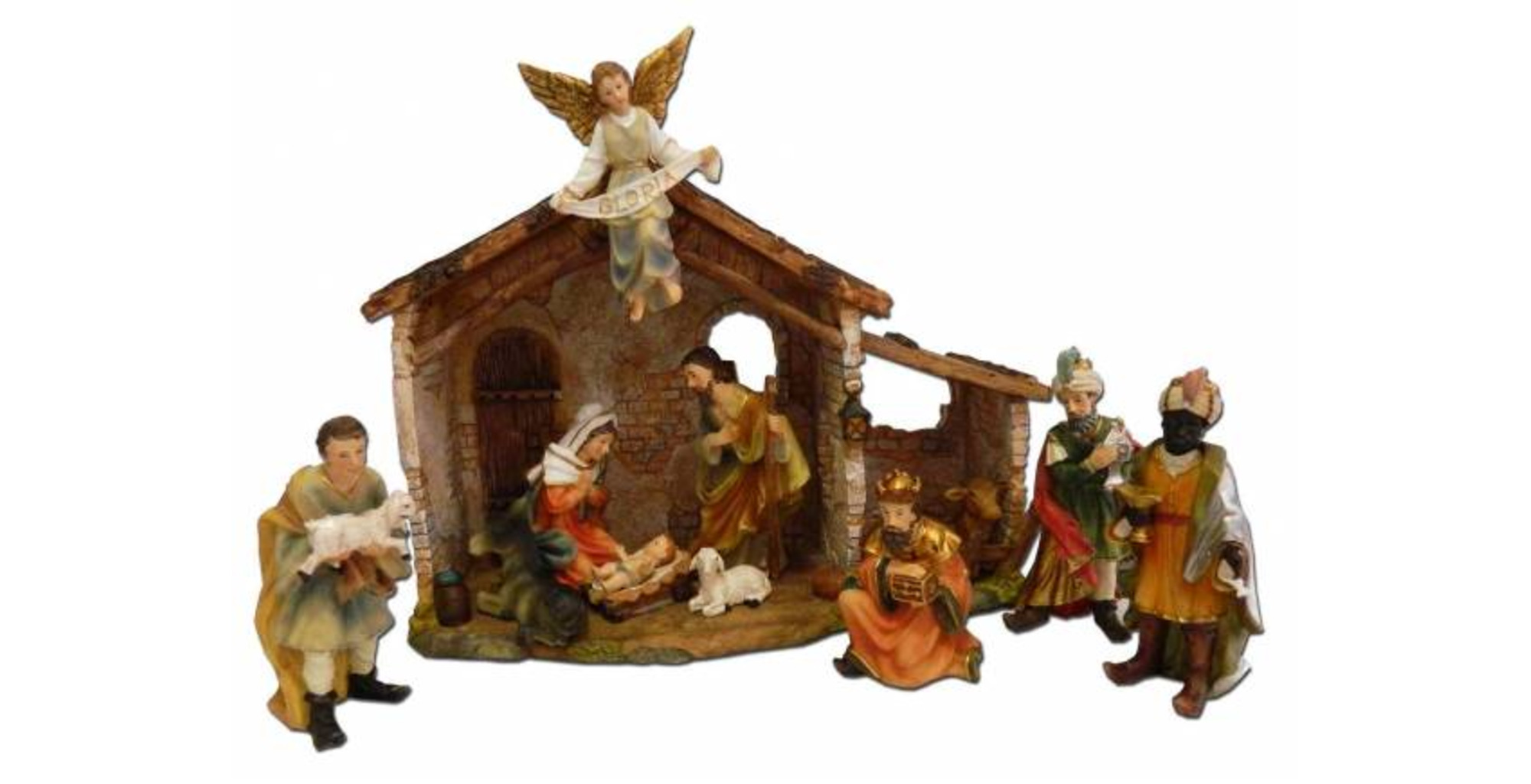 Spanish nativity scene Catholic Christmas statuary sets