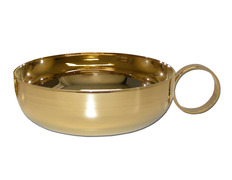 Ciborium paten with handle and gold plating