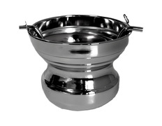 Smooth acetre made of silver metal