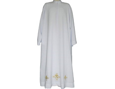 Add to Cart White polyester alb with embroidery White polyester alb with embroidery