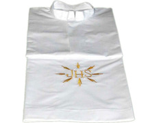 Add to Cart White polyester and cotton alb with embroidered JHS White polyester and cotton alb with embroidered JHS