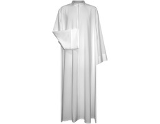 Add to Cart White plain alb with front zipper White plain alb with front zipper