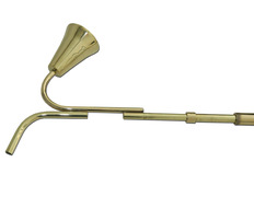 Extensible golden metal candles turn off/on