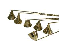 Golden color brass candle snuffer with handle