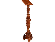 Standing lectern made of carved wood