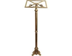 Standing gilded bronze lectern | Height adjustable