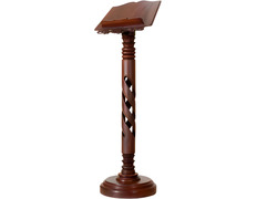 Lectern made of carved wood with circular foot