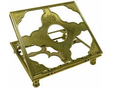 Adjustable lectern made of gold metal