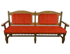 Add to Cart Chestnut bench with red upholstery Chestnut bench with red upholstery