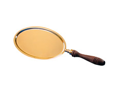 Communion tray with wooden handle