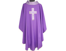 Add to Cart Chasuble four colors | Purple Latin Cross embroidery Chasuble four colors | Purple Latin Cross embroidery