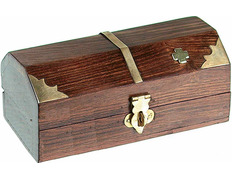 Wooden key box with cross