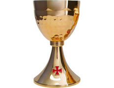 Add to Cart Chalice with gold bath and red enamelled Cross Chalice with gold bath and red enamelled Cross