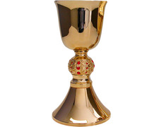 Add to Cart Goblet with gold plating and red stones Goblet with gold plating and red stones