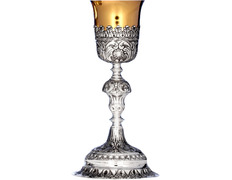 Add to Cart Baroque silver chalice with golden cup Baroque silver chalice with golden cup