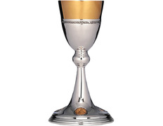 Add to Cart Silver goblet with gold decoration on base and cup Silver goblet with gold decoration on base and cup