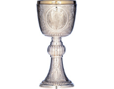 Add to Cart Silver chalice with chiselled liturgical elements Silver chalice with chiselled liturgical elements