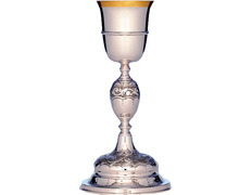 Add to Cart Silver goblet with chiselled knot and base Silver goblet with chiselled knot and base