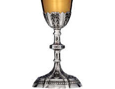 Add to Cart Silver goblet with chiselled foot, knot and cup Silver goblet with chiselled foot, knot and cup