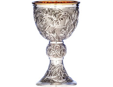 Add to Cart Silver chalice with embossed grapes Silver chalice with embossed grapes