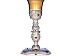 Add to Cart Chalice of silver chiselled with stones Chalice of silver chiselled with stones