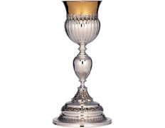 Add to Cart Silver chalice with chiselled circular base Silver chalice with chiselled circular base