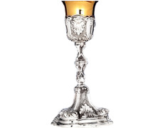Add to Cart Silver chalice with liturgical elements in relief Silver chalice with liturgical elements in relief