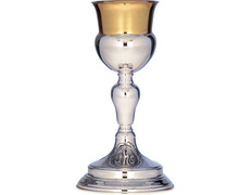 Add to Cart Silver goblet with embossed JHS Silver goblet with embossed JHS