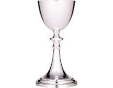 Smooth silver goblet