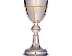 Add to Cart Smooth silver goblet with gold line decoration Smooth silver goblet with gold line decoration