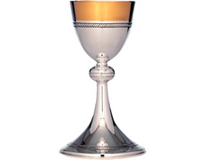Add to Cart Smooth silver goblet with chiselled lines Smooth silver goblet with chiselled lines