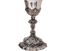 Add to Cart Rococo chalice in aged silver plated bronze Rococo chalice in aged silver plated bronze