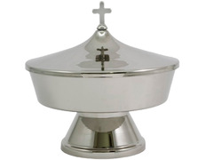 Ciborium two species of silver-plated metal