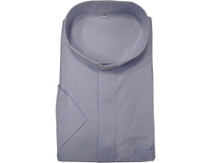 Add to Cart Catholic priest collar shirt | Bright blue S/S Catholic priest collar shirt | Bright blue S/S