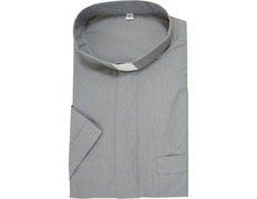 Add to Cart Clergy collar shirt | Light gray color | Short sleeve Clergy collar shirt | Light gray color | Short sleeve